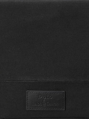 Polo Ralph Lauren Black Canvas Leather Logo Wash Bag - Image 5 of 5