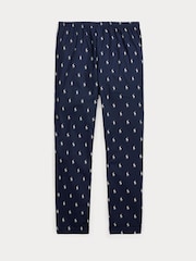 Polo Ralph Lauren Blue Signature Pony Cotton Pyjama Bottoms - Image 1 of 2