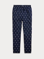 Polo Ralph Lauren Blue Signature Pony Cotton Pyjama Bottoms - Image 2 of 2
