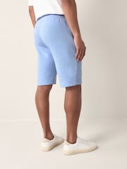 Голубой - Трикотажные шорты в полоску с логотипом Polo Ralph Lauren - Image 2 of 4