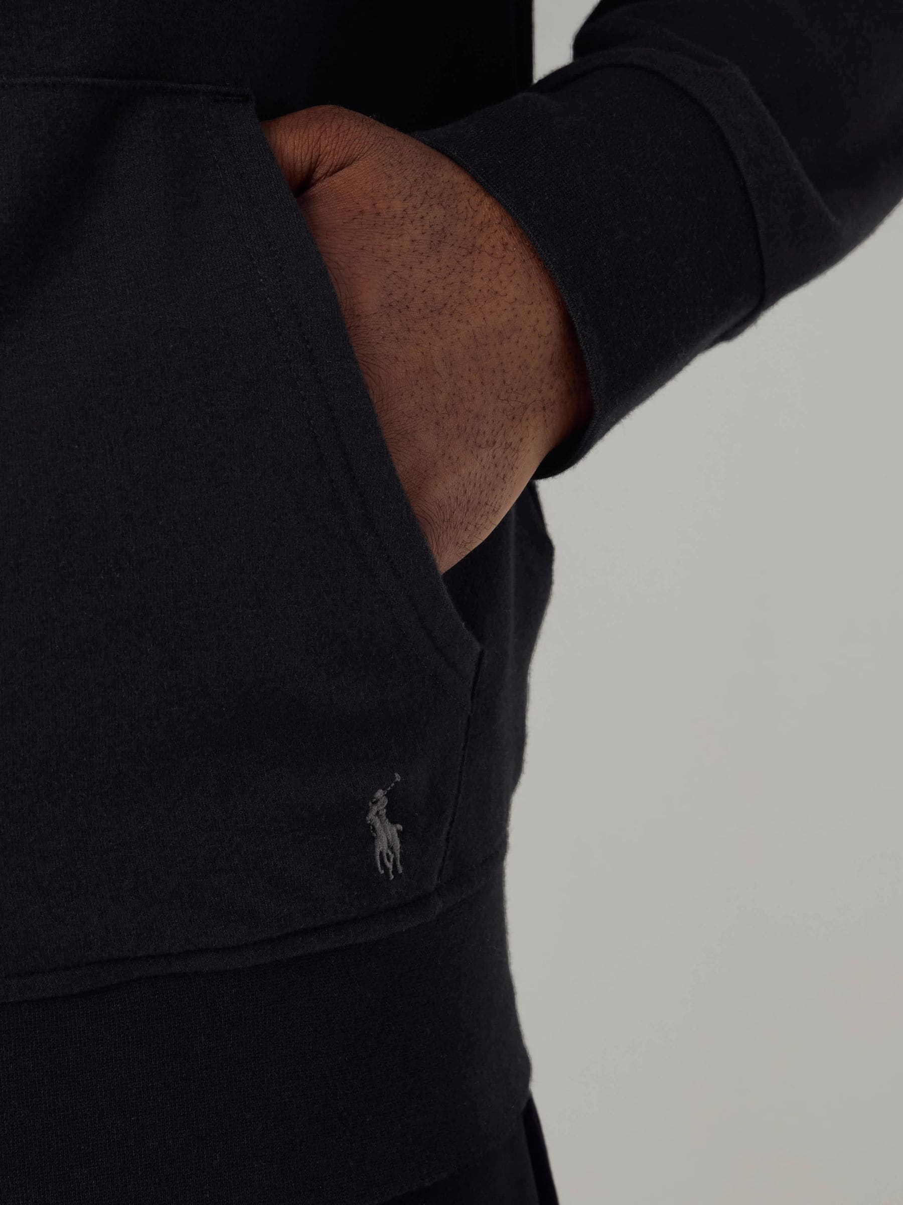 Buy Polo Ralph Lauren Black Loungewear Zip Through Jersey Stretch