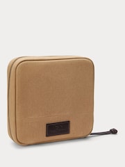 Polo Ralph Lauren Green Canvas Leather Logo Wash Bag - Image 3 of 5