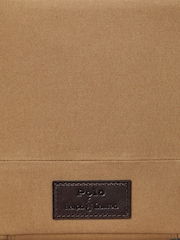 Polo Ralph Lauren Green Canvas Leather Logo Wash Bag - Image 5 of 5