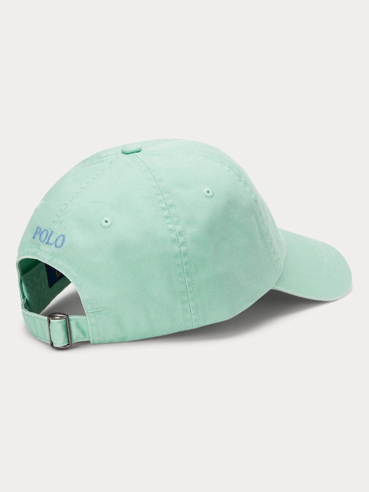 Зеленый грунт - Polo Ralph Lauren классическая спортивная кепка - Изображение 2 из 4
