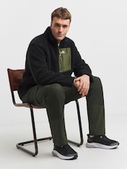 Snowdonia Black Black Fleece Zip Through Jacket - Image 5 of 6