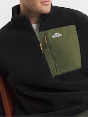 Snowdonia Black Black Fleece Zip Through Jacket - Image 6 of 6