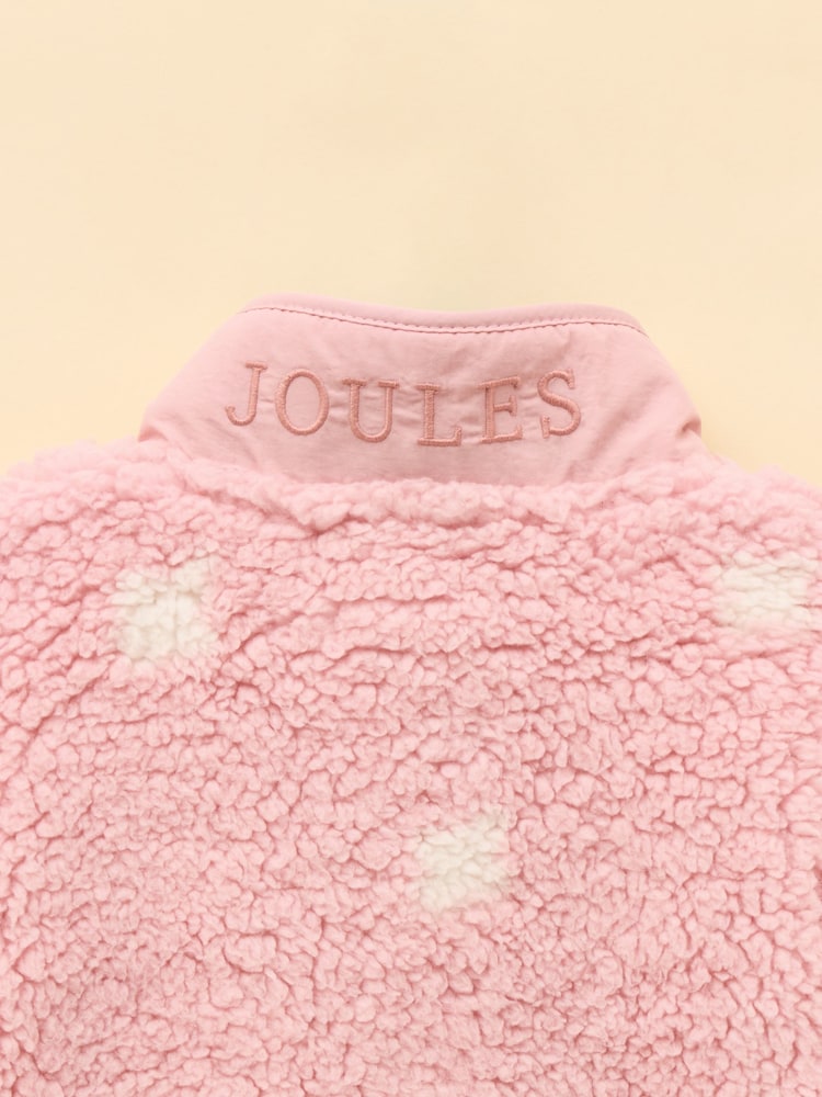 Pink - Joules Girls' Tilly Zip Through Fleece - Bild 4 von 4