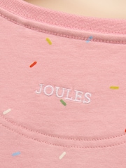 Joules Girls' Ava Pink Screeprint Long Sleeve Top - Image 6 of 6