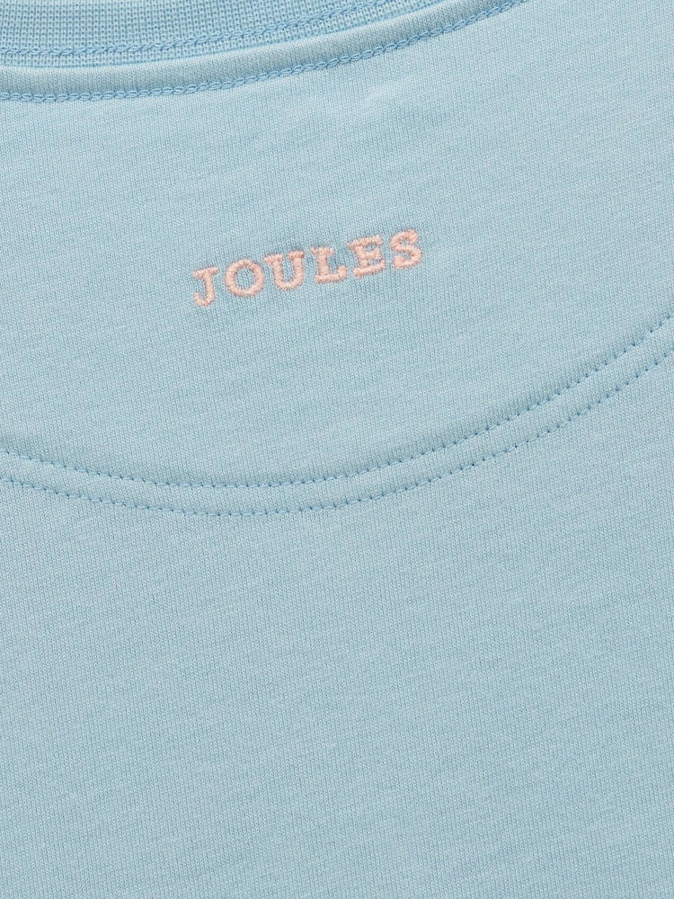 Joules Girls' Ava Blue Applique Long Sleeve Top - Image 5 of 5