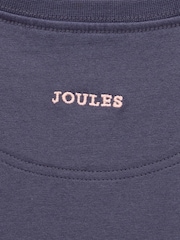 Joules Girls' Ava Navy Blue Applique Long Sleeve Top - Image 4 of 4