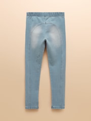 Joules Trot Blue Pack of Two Denim-Look Leggings - Image 4 of 7