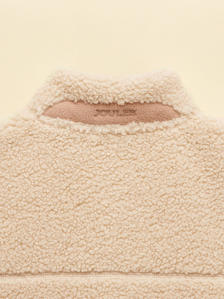 Joules Kids' Sadie Stone Borg Fleece Gilet - Image 8 of 8 Joules Kids' Sadie Stone Borg Fleece Gilet - Image 8 of 8