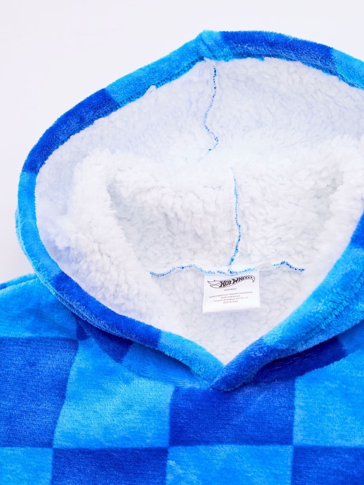 Vanilla Underground Blue Boys Hot Wheels Blanket Hoodie - Image 4 of 6