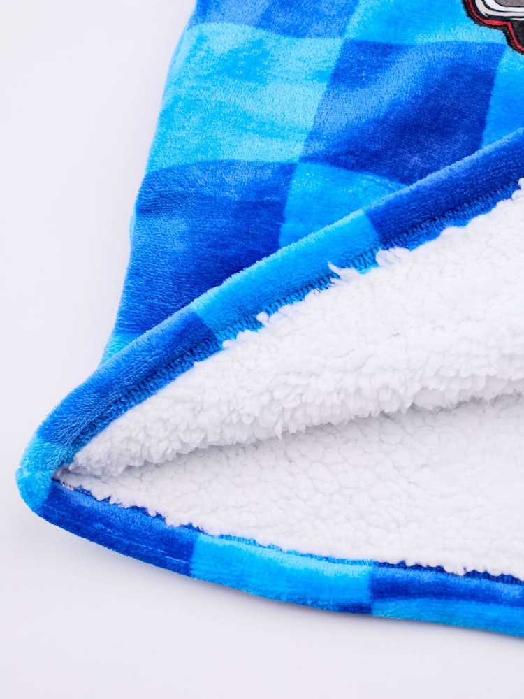 Vanilla Underground Blue Boys Hot Wheels Blanket Hoodie - Image 5 of 6