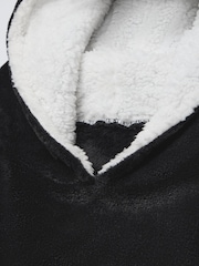 Vanilla Underground Black Mens Yellowstone Blanket Hoodie - Image 2 of 7