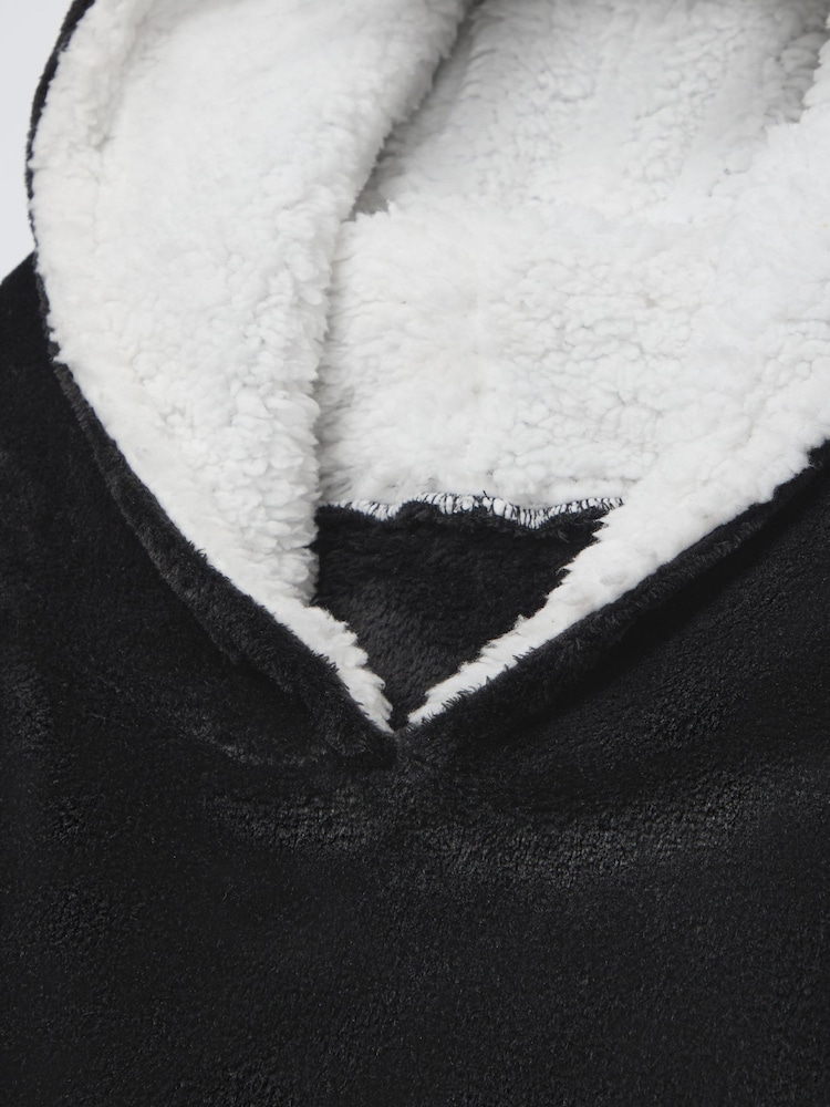 Vanilla Underground Black Mens Yellowstone Blanket Hoodie - Image 2 of 7