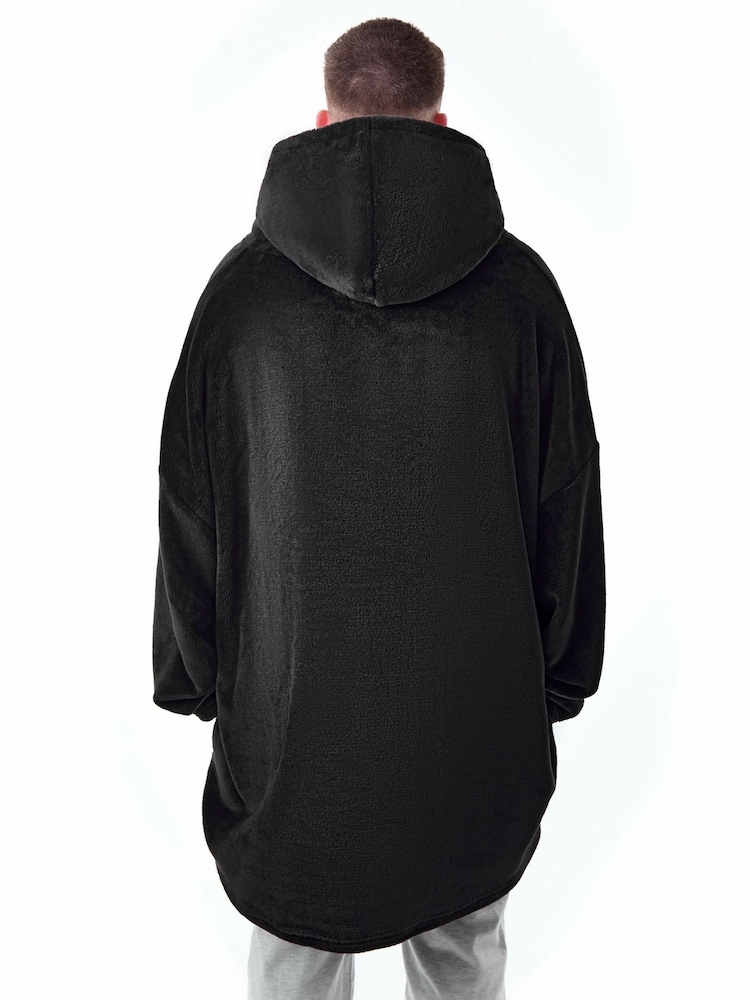 Vanilla Underground Black Mens Star Trek Blanket Hoodie - Image 2 of 6