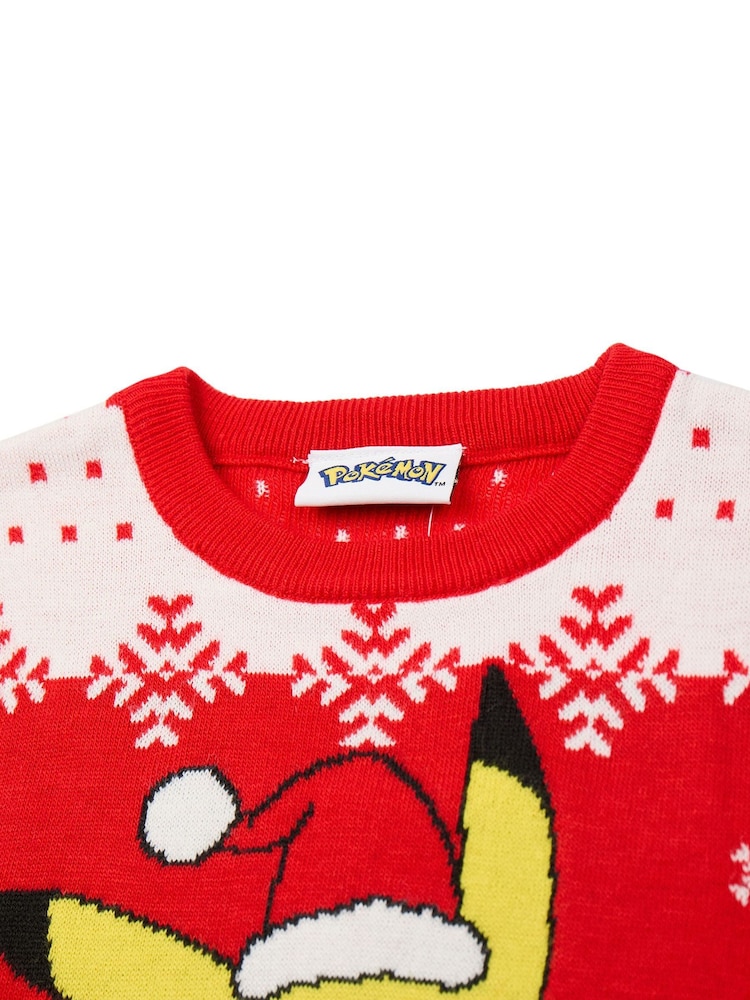 Vanilla Underground Red Pokemon Character Christmas Jumpers - Image 3 of 5