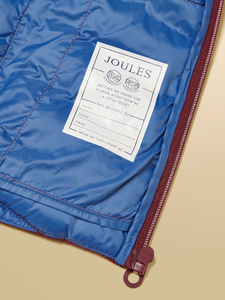 Joules Kids' Cairn Port Showerproof Padded Coat - Image 9 of 9