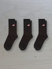 New Balance Black NB Patch Logo Crew  Socks 3 Pack - Image 1 of 3