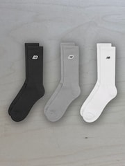New Balance Patch Logo Crew Socks 3 Pack - Изображение 1 из 6