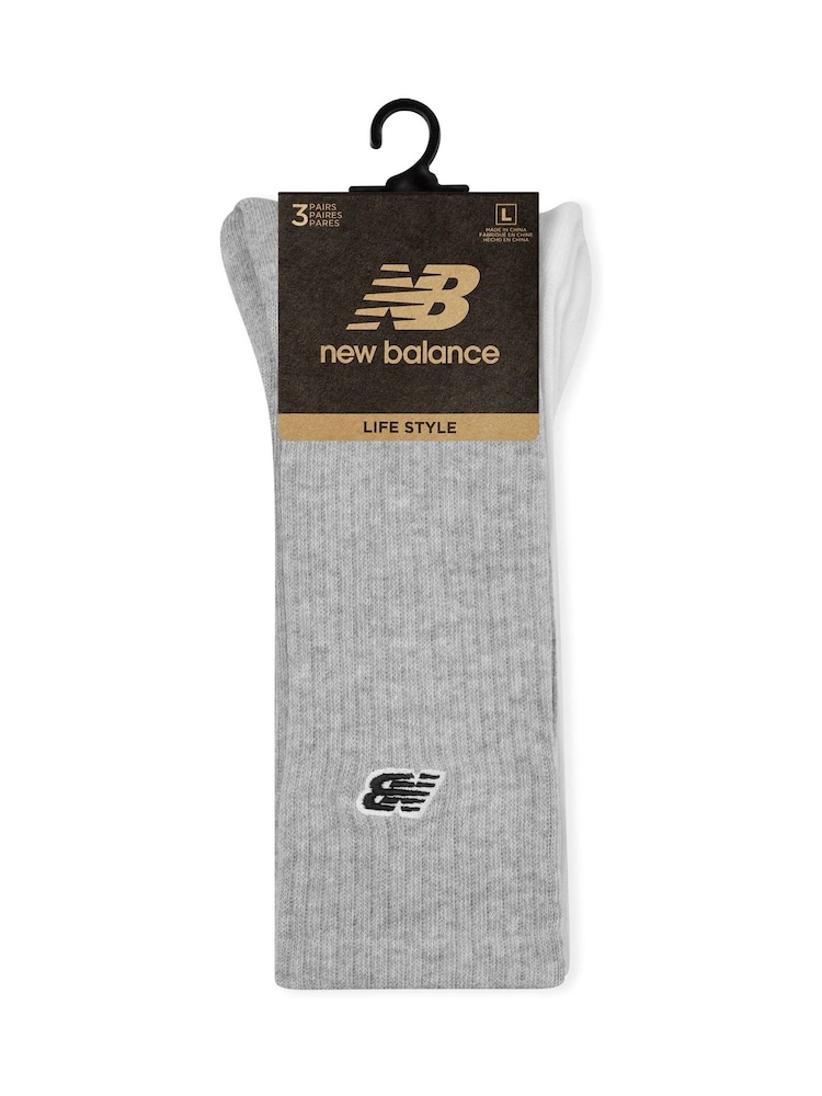 New Balance Patch Logo Crew Socks 3 Pack - Изображение 6 из 6