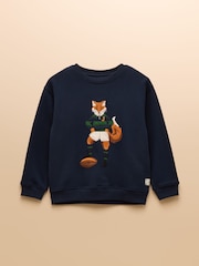 Joules Boys' Artwork Sweat Applique Sweatshirt - Imagen 1 de 5