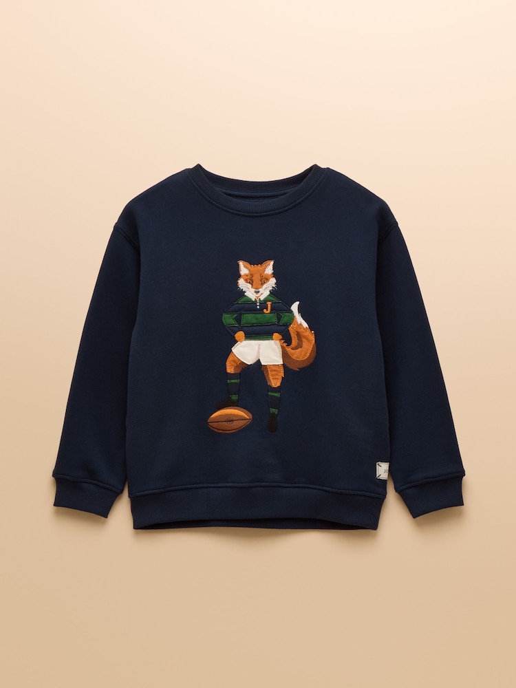 Joules Boys' Artwork Sweat Applique Sweatshirt - Imagen 1 de 5