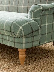 Laura Ashley Fern Green Lindfield Check Clipsham Small 2 Seater Sofa - Image 6 of 10