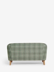 Laura Ashley Fern Green Lindfield Check Clipsham Small 2 Seater Sofa - Image 9 of 10
