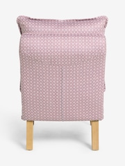 Laura Ashley Claudina Geo Plum Purple Nordan Armless Accent Chair - Image 5 of 5