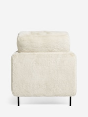 Rockett St George Natural Faux Fux The Edie Accent Chair - Image 8 of 9