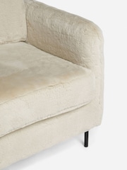 Rockett St George Natural Faux Fux The Edie Accent Chair - Image 9 of 9