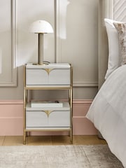 Light Evie Oak Effect Set of 2 Bedside Table - Image 3 of 8