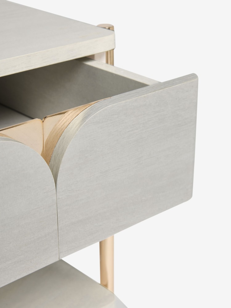 Light Evie Oak Effect 2 Drawer Bedside Table With Shelf - Image 10 of 10 Light Evie Oak Effect 2 Drawer Bedside Table With Shelf - Image 10 of 10