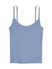Victoria's Secret PINK Dusty Iris Blue Pyjama Cami Top - Image 1 of 1
