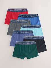 Primary Colours with Black Waistband Trunks 7 Pack (2-16yrs) - Image 1 of 11