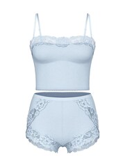 Victoria's Secret Palest Blue Straight Neck Modal Cami Set - Image 3 of 3