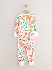 Ecru White Snuggle Diwali Print Pyjamas 1 Pack (9mths-8yrs) - Image 5 of 7