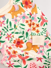 Ecru White Snuggle Diwali Print Pyjamas 1 Pack (9mths-8yrs) - Image 6 of 7