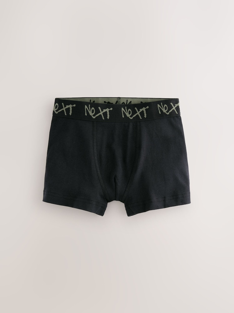 Black with Grafitti Next Waistband Trunks 5 Pack (1.5-16yrs) - Image 2 of 9 Black with Grafitti Next Waistband Trunks 5 Pack (1.5-16yrs) - Image 2 of 9