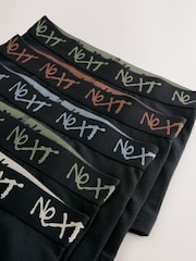 Black with Grafitti Next Waistband Trunks 5 Pack (1.5-16yrs) - Image 9 of 9