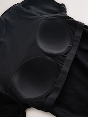 Black Hidden Support Ribbed T-Shirt - Image 11 of 11