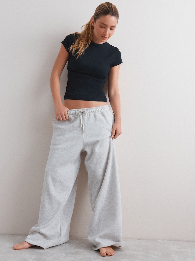 Black Hidden Support Ribbed T-Shirt - Image 2 of 5