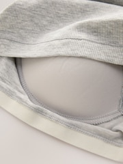 Grey Hidden Support Ribbed T-Shirt - Image 8 of 8