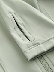self. Sage Green Sculpting Zip Through Jacket - Image 3 of 3