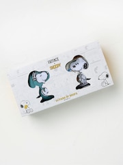 Multi Colour Snoopy Socks in a Gift Box 2 Pack - Image 1 of 2