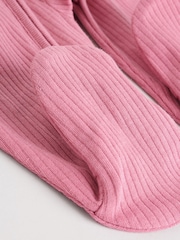 Pink 3 Pack Baby Two Way Zip Sleepsuits 3 Pack (0-2yrs) - Image 11 of 13