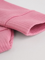 Pink 3 Pack Baby Two Way Zip Sleepsuits 3 Pack (0-2yrs) - Image 12 of 13