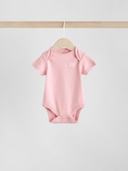 Pink Baby Sleepsuit, Bodysuit, Beanie and Bib Set 4 Piece (0-9mths) - Image 5 of 11